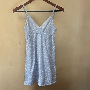 OS Brandy Melville Light Blue Floral Cotton Sundress